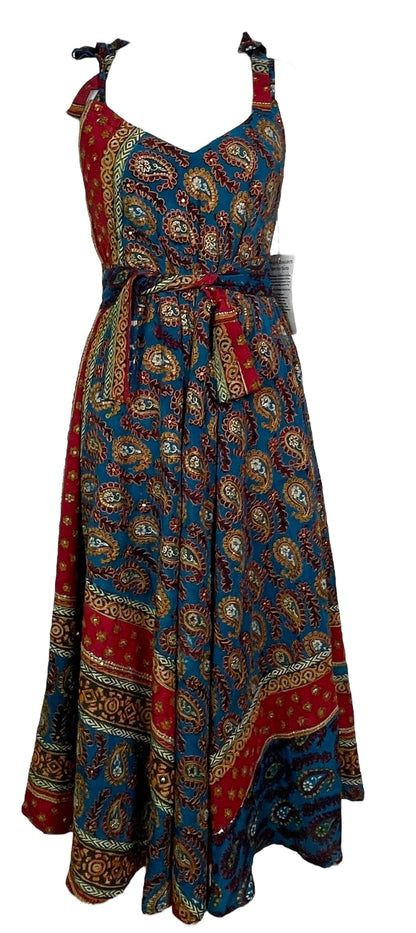 STAFF HOLD PRC7675 Avatar Pure Silk Maxi Dress with Belt