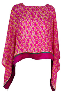 PRG7365 Top à manches kimono en pure soie Sheer Avatar
