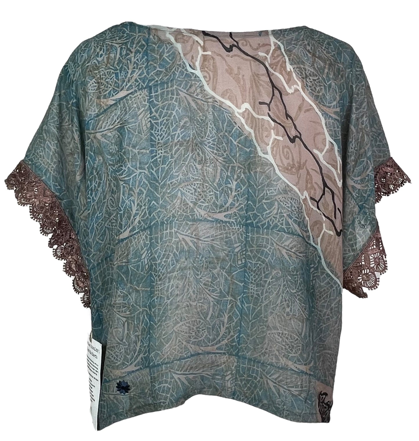 PRG5507 Haut ample en pure soie Sheer Avatar