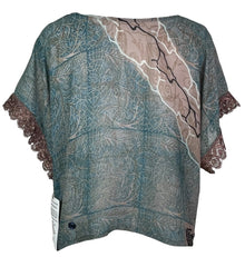 PRG5507 Haut ample en pure soie Sheer Avatar
