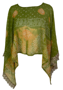 PCH7197A Poncho-capelet très transparent en pure soie Avatar