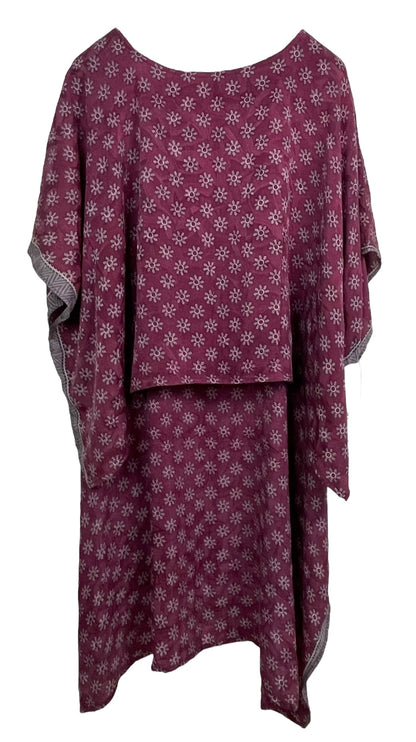 PRC7700 Haut asymétrique en pure soie Avatar