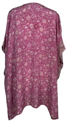 PRC7696 Tunique courte caftan en pure soie avec fentes Avatar