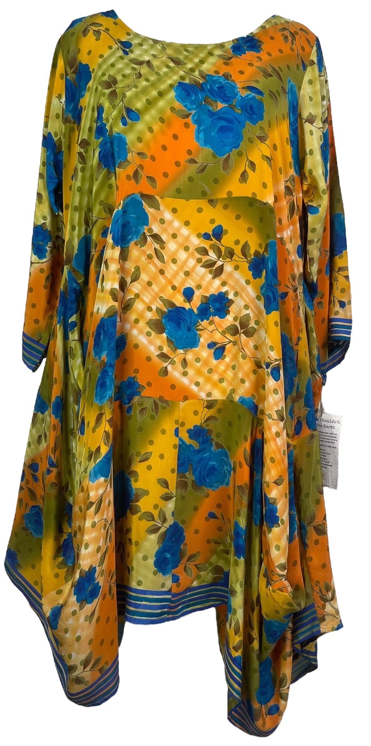 Robe longue sculpturale PRC7161 Avatar en pure soie