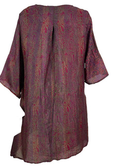 PRC6827 Robe Tunique en Soie Pure avec Poches Avatar