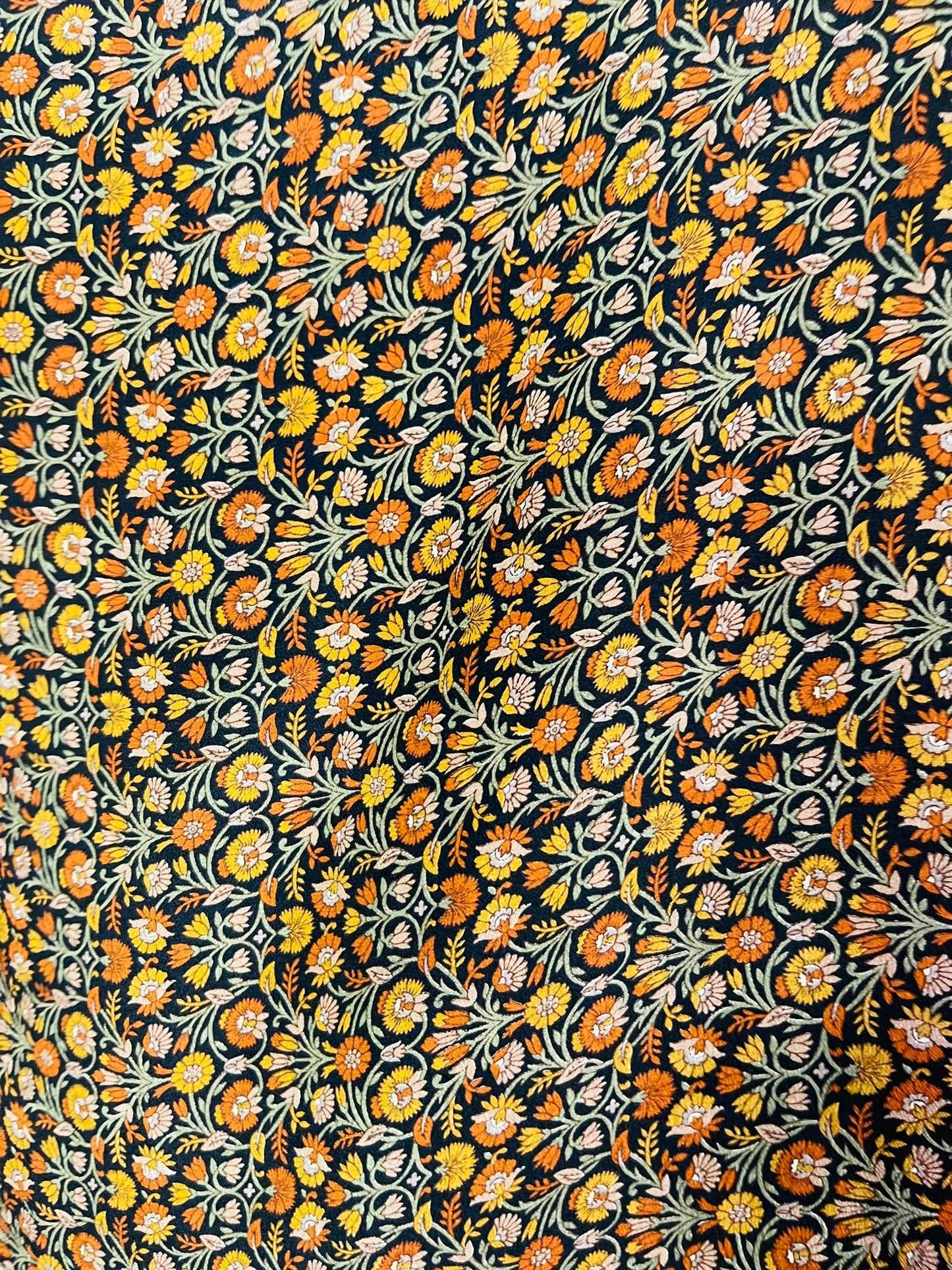 PRC7305 Kaftan mi-long en pure soie Nirvana