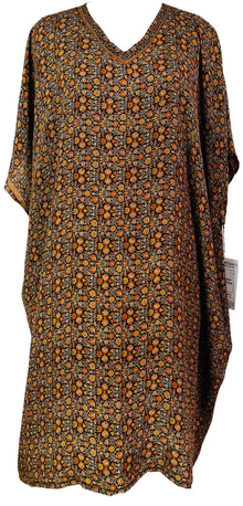 PRC7305 Kaftan mi-long en pure soie Nirvana