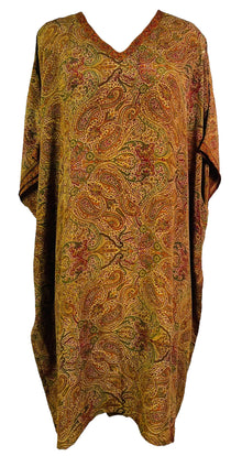 PRC6772 Kaftan Avatar en pure soie longueur midi