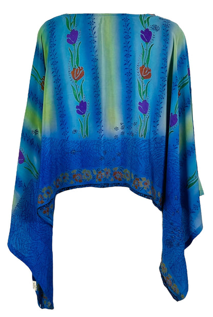 LADY LUCK PRC7300 Avatar Pure Silk Kimono-Sleeved Top
