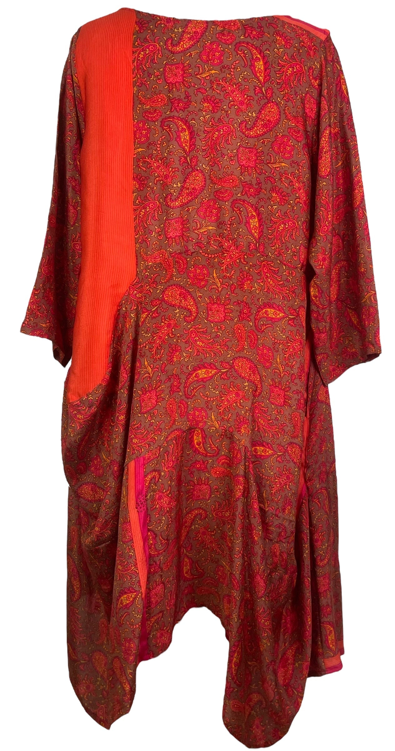 Robe-Tunique Longue Sculpturale en Soie Pure Avatar LADY LUCK PRC7809