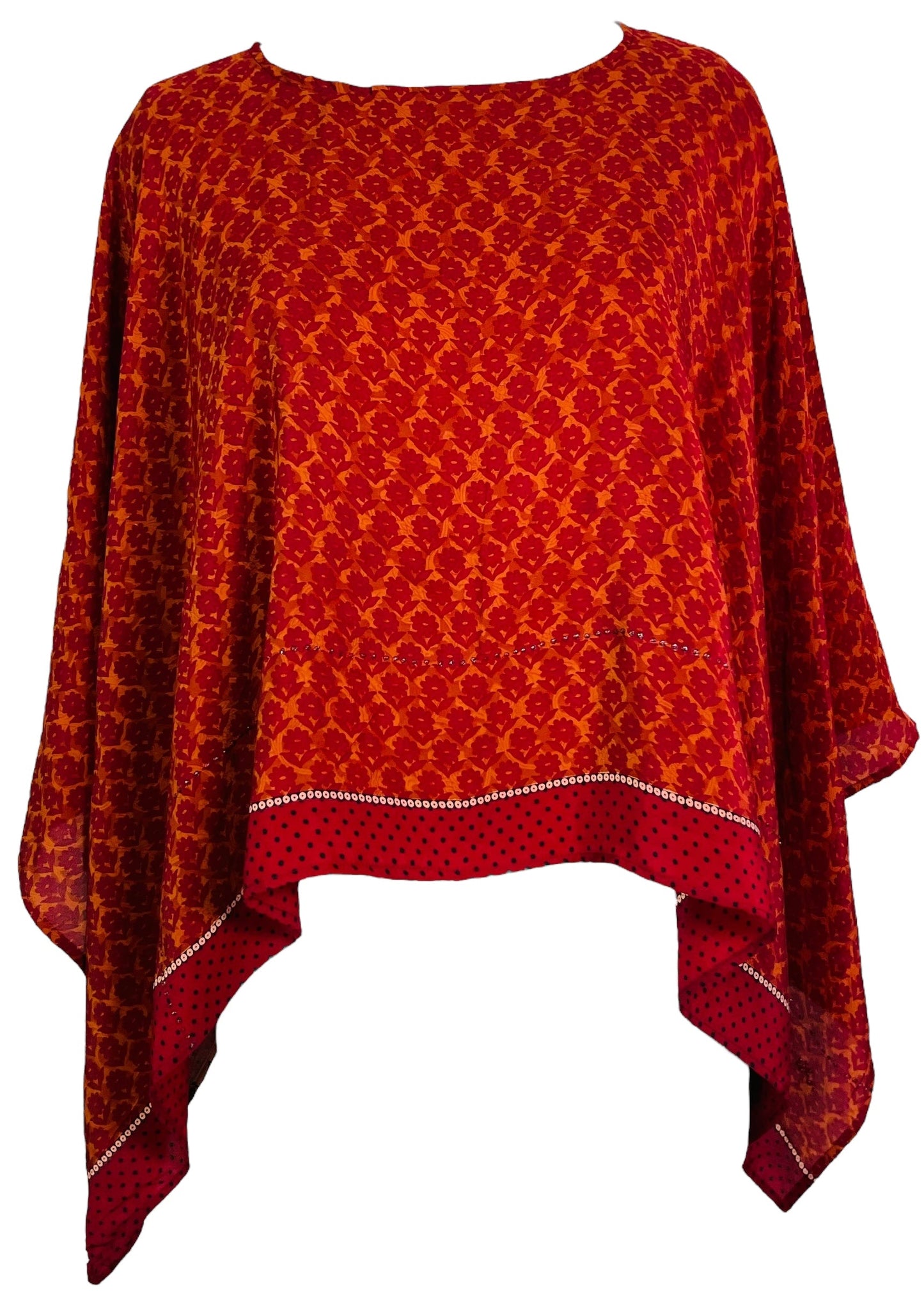 PRC7321 Poncho capelet en pure soie Avatar