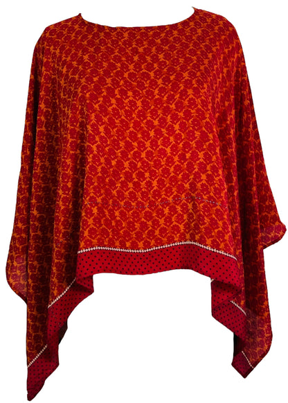 PRC7321 Poncho capelet en pure soie Avatar