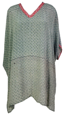 PRC7467 Avatar Pure Silk Short Kaftan Tunic with Slits
