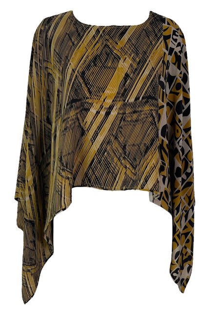 PRC6705 Poncho-capeline en pure soie Avatar