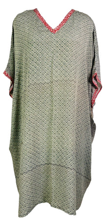 PRC7467 Caftan mi-long en pure soie Avatar