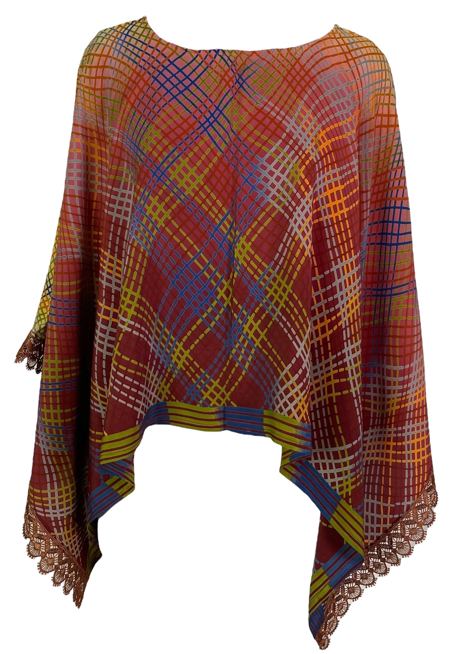 PRC6995 Poncho capelette pur soie Avatar