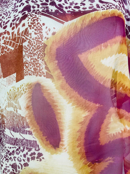 PRG7048 Top en pure soie fendue sur le côté Sheer Avatar