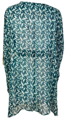 PRG7490 Veste à manches kimono en pure soie Sheer Avatar avec ceinture