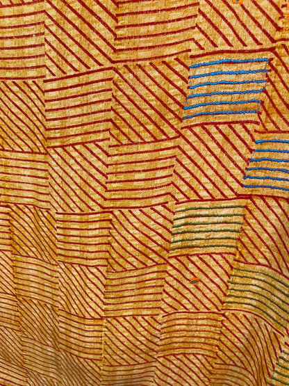 PRC7303 Avatar Pure Silk Short Kaftan Tunic with Slits
