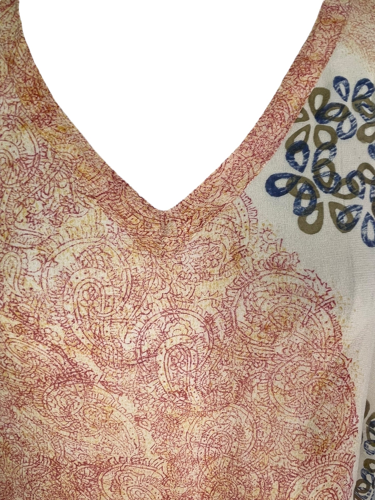 PRG7714 Tunique courte en pure soie Sheer Avatar avec fentes