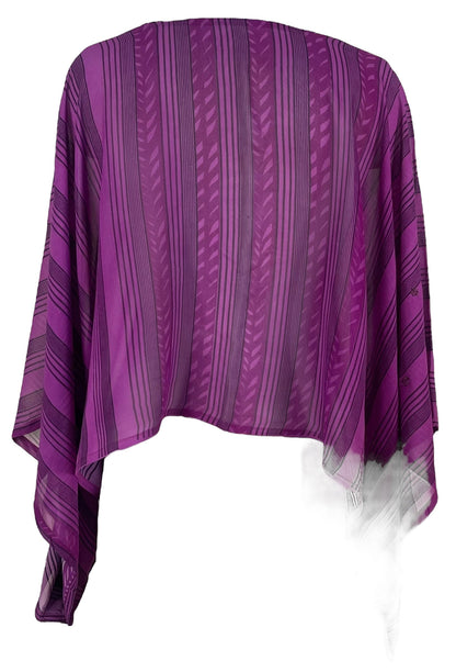 PRG7206 Top en pure soie à manches kimono Sheer Avatar