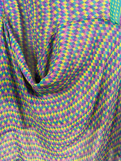 PRG6813 Robe Tunique Transparente en Soie Pure avec Poches Avatar