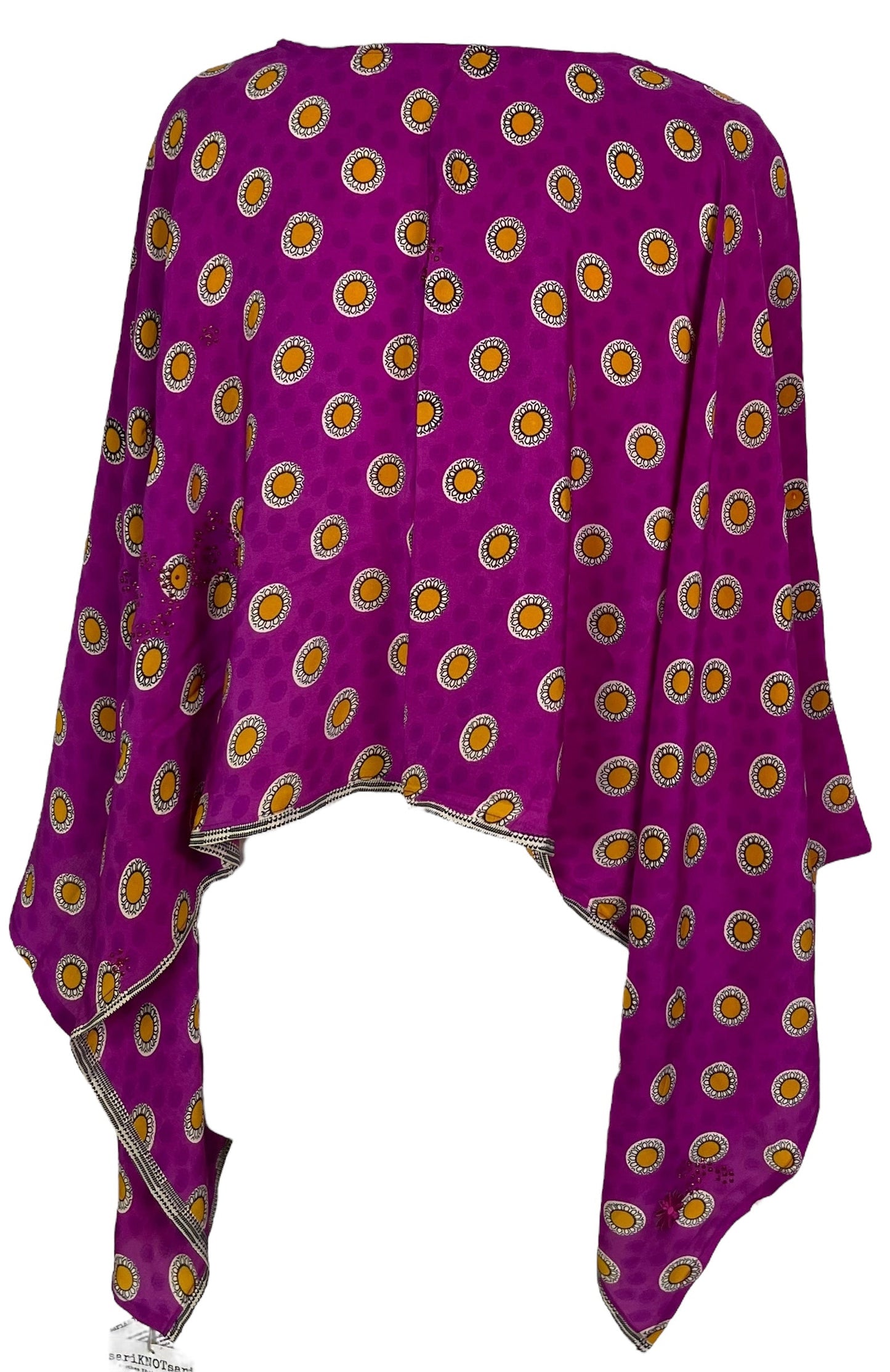 PRC6976 Avatar Capelet Poncho en pure soie