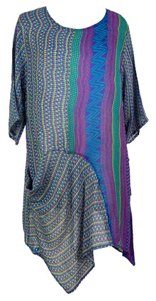 PRG6813 Robe Tunique Transparente en Soie Pure avec Poches Avatar