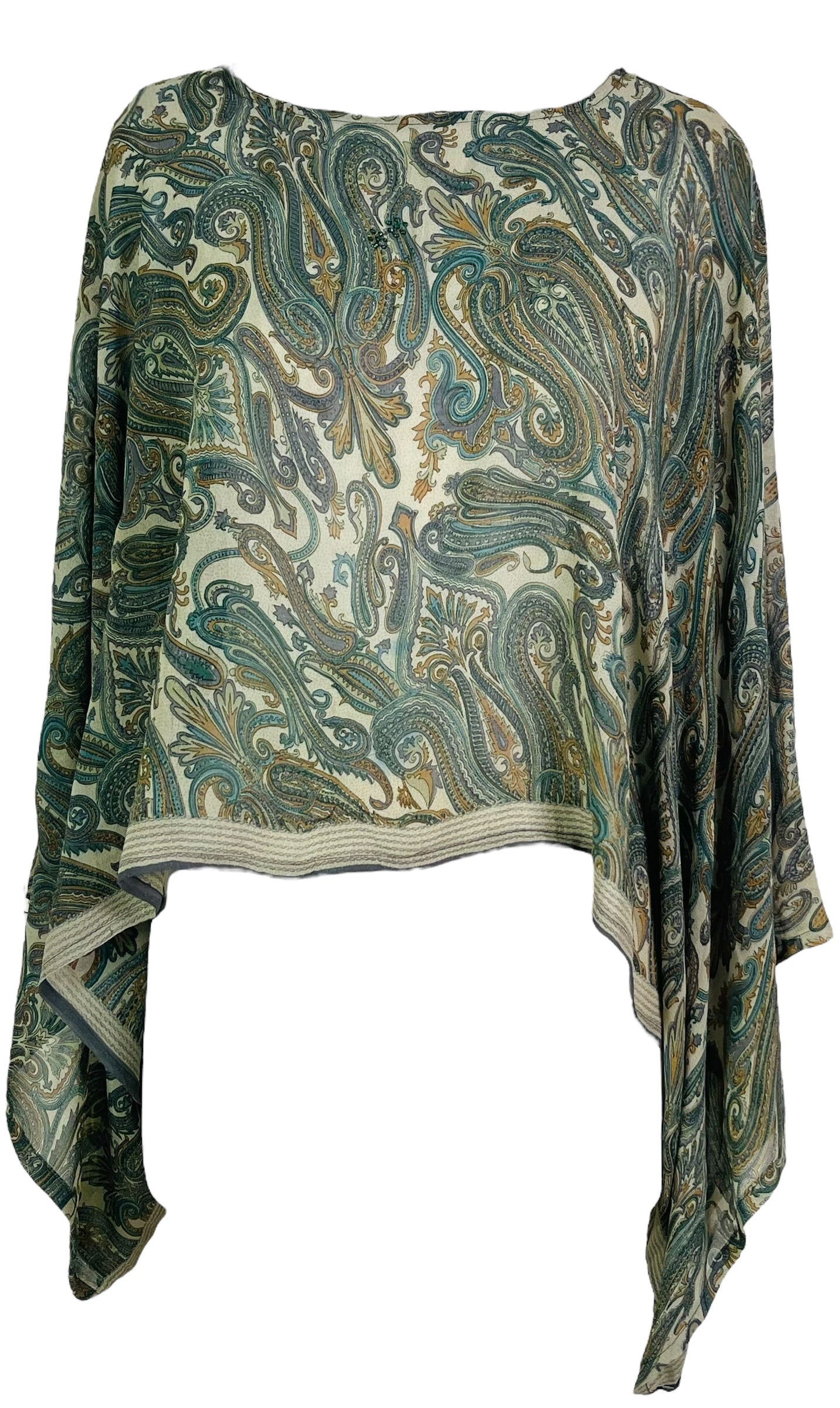 PRG7338 Haut à manches kimono en pure soie Sheer Avatar