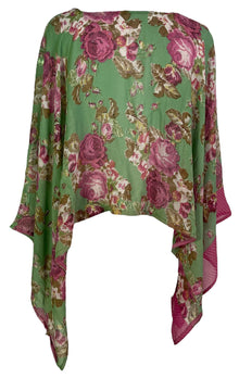PRG7347 Poncho Capelet en Pure Soie Transparente Avatar