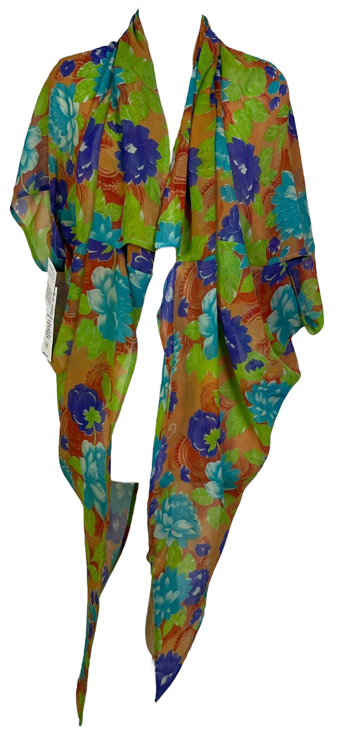 LADY LUCK PRG7105 Sheer Avatar Pure Silk Cardigan