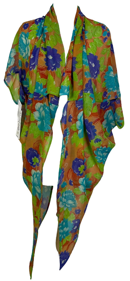 LADY LUCK PRG7105 Sheer Avatar Pure Silk Cardigan