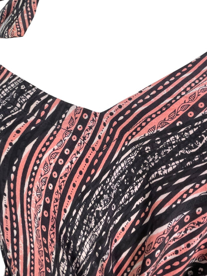 Robe longue PRC7681 Avatar en pure soie avec ceinture
