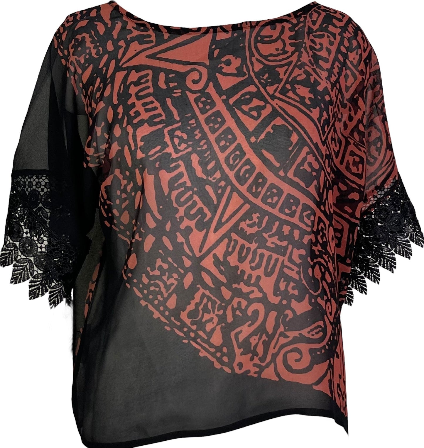 PRG7209 Haut ample en pure soie The Avatar