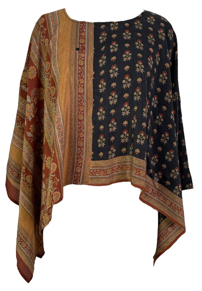 PRC7294 Poncho capelet en pure soie Avatar