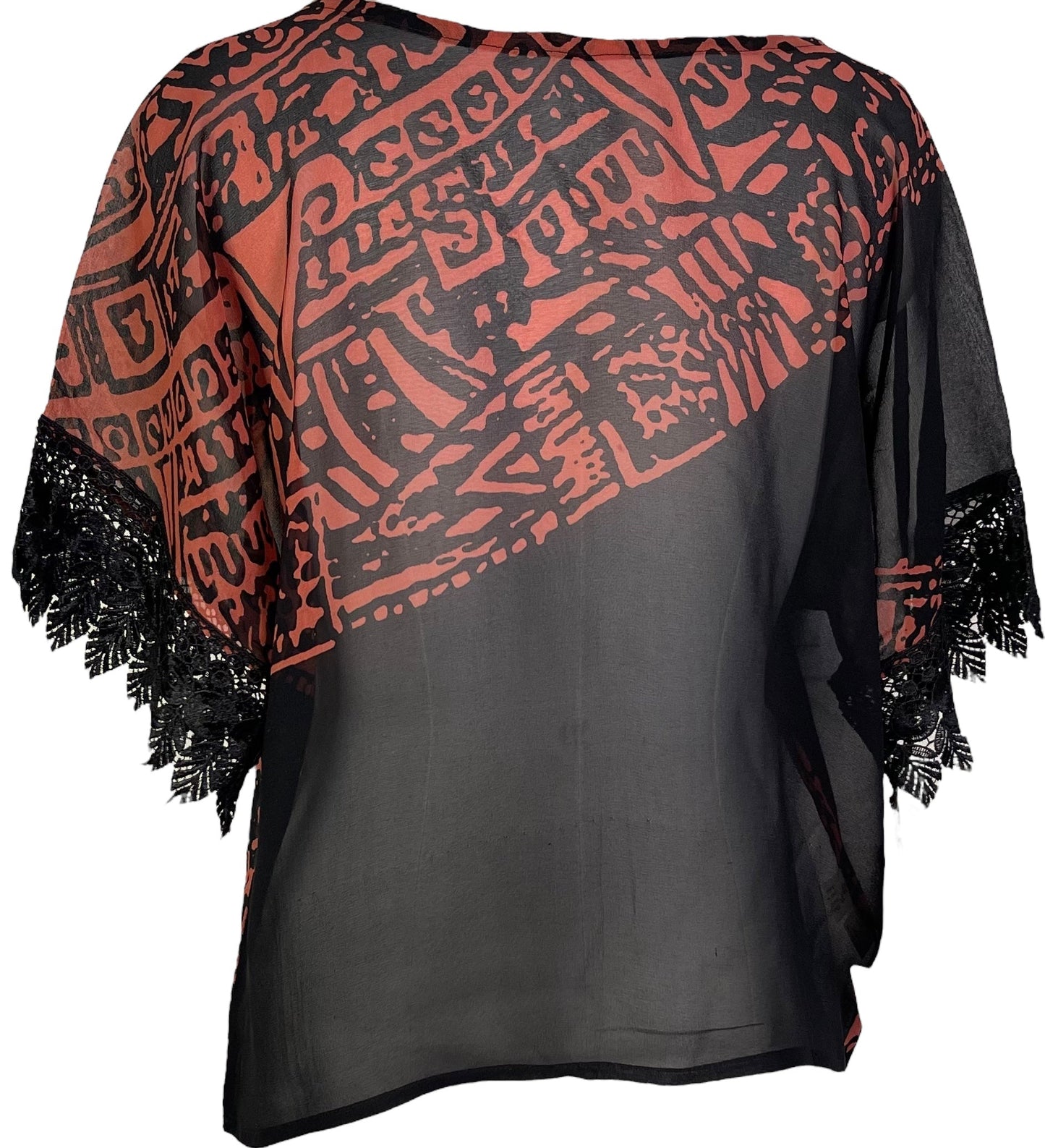 PRG7209 Haut ample en pure soie The Avatar
