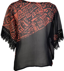 PRG7209 Haut ample en pure soie The Avatar
