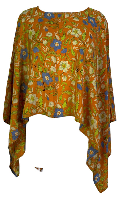 PRC6823 Poncho capelet en pure soie Avatar