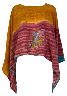 PRC7320 Avatar Pure Silk Capelet Poncho