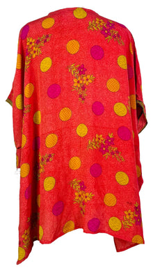 Tunique courte en pure soie style caftan PRC7466 avec fentes