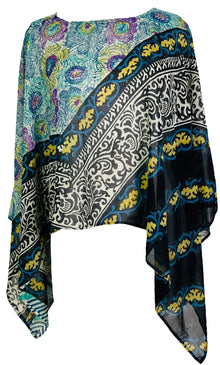 PRG6613 Poncho Capelet en Soie Pure Sheer Avatar