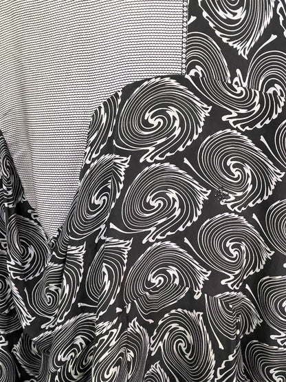 PRC7816 Avatar Pure Silk Sculptural Long Tunic Dress