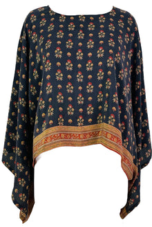 PRC7294 Avatar Pure Silk Kimono-Sleeved Top