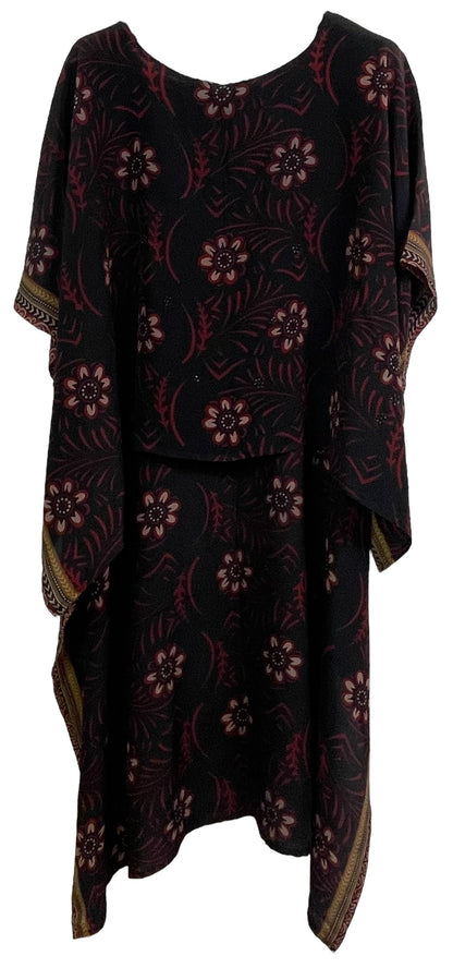 PRC7501 Haut asymétrique Avatar en pure soie