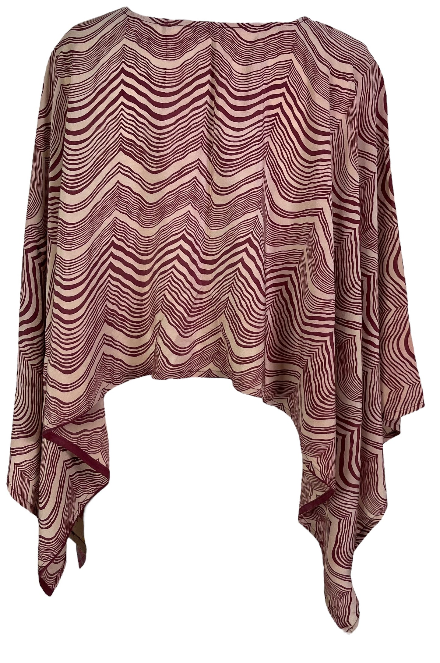 PRC6701 Avatar Poncho Capelet en Soie Pure