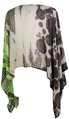 PRG7527 Poncho-capelette en pure soie Sheer Avatar