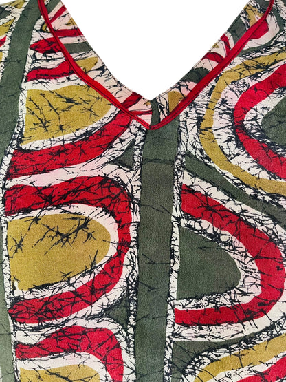 PRC7469 Caftan mi-long en pure soie Avatar