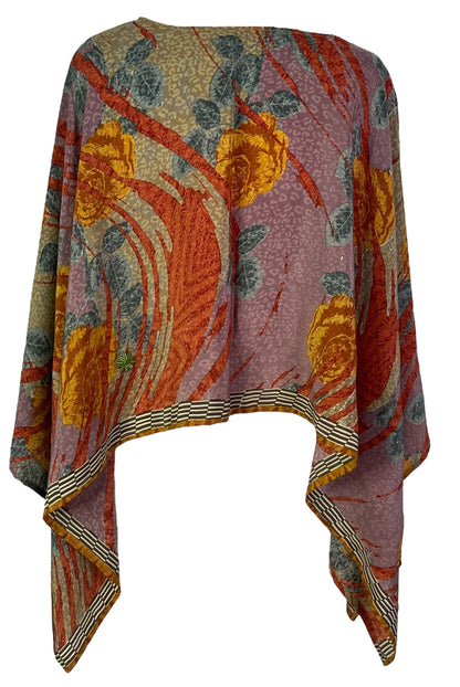 PRC6702 Poncho Capelet en pure soie Avatar
