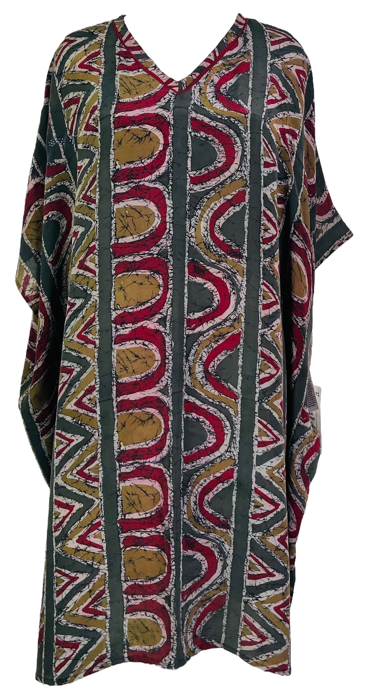 PRC7469 Caftan mi-long en pure soie Avatar