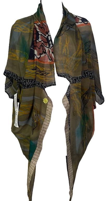 PRG6317 Sheer Avatar Pure Silk Cardigan